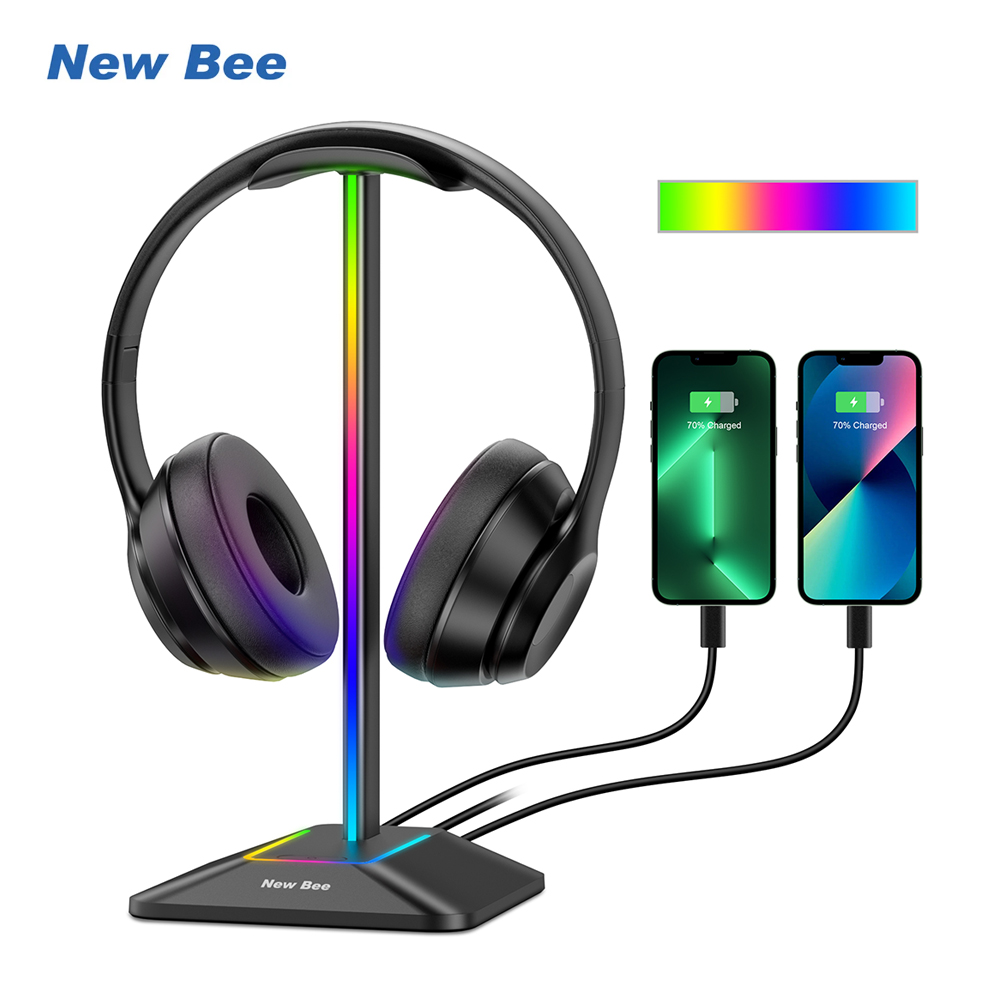 Esports Gaming Headphones - 新しい Bee Z8 RGB ヘッドフォンスタンドホルダー 2