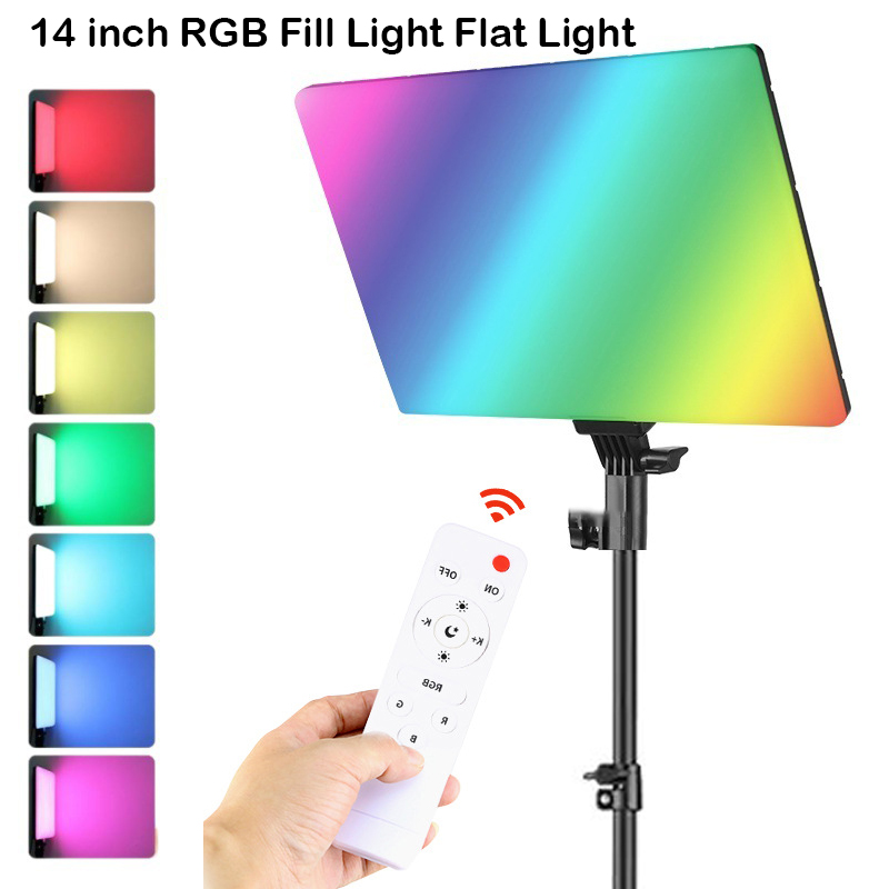 Led Light Panel Stream - RGB 14 インチ LED ビデオライトリモコン写真撮影 Selfie