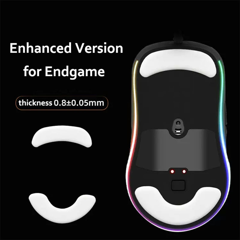 Esports Gaming Gear - 強化バージョンは、タイガーゲーミングマウススケート、エンドゲームギア用の足、xm1、xm1、rgb、超軽量、ホワイトグライド、カーブエッジをeスポーツします