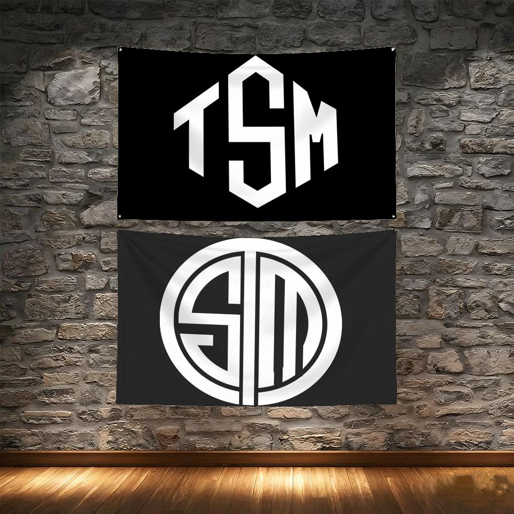 Esports Gaming Photo - 競技ゲーム TSM Esports フラッグ タペストリー クリエイティブパターン写真