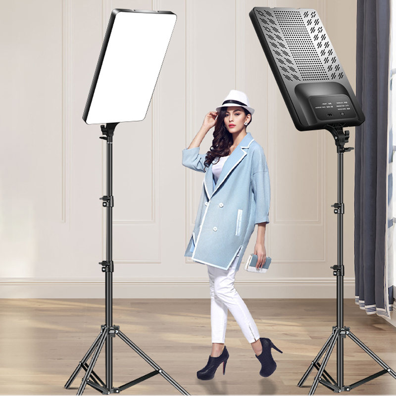 Led Light Panel Stream - 50 ワット LED フィルランプビデオライトパネル二色 3200k-6500k 写真照明ライブストリームフォトスタジオライト