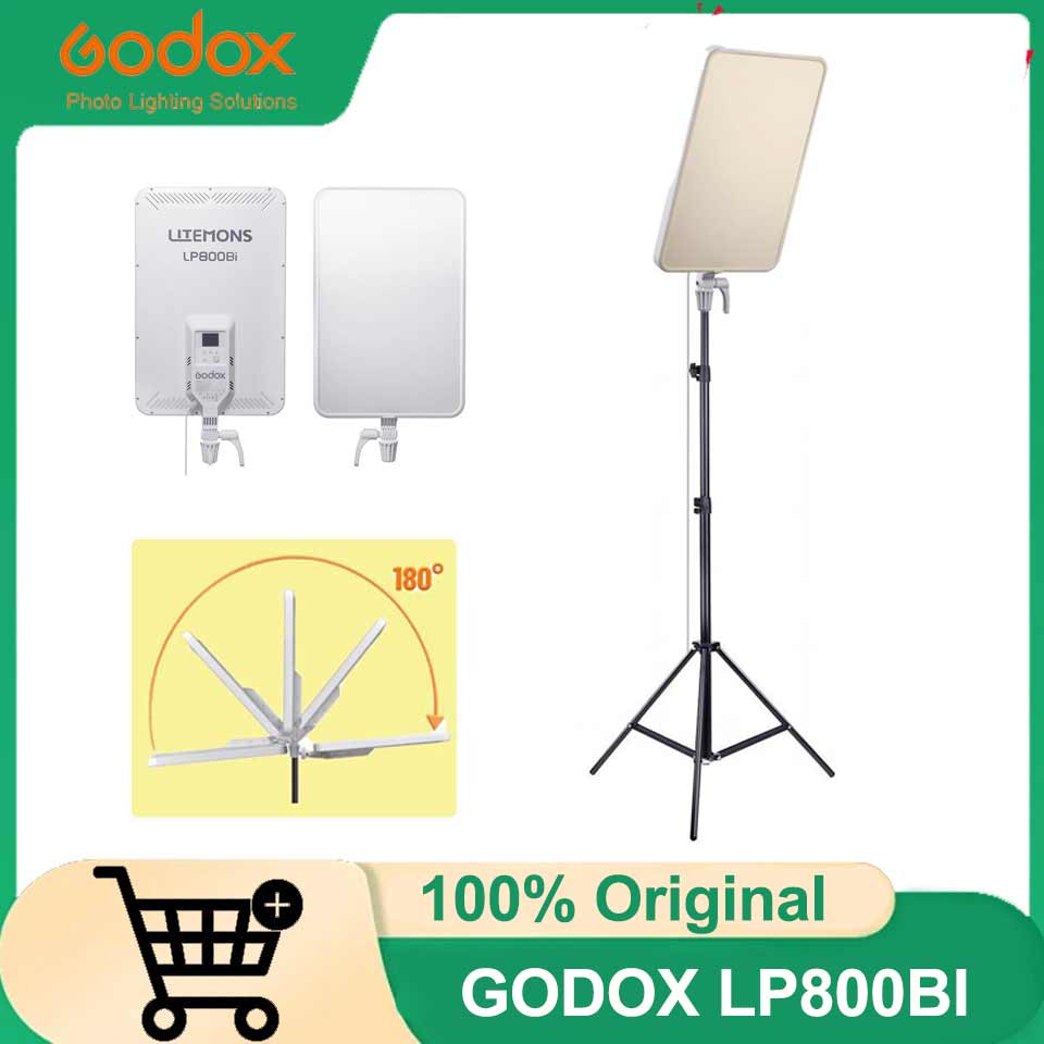 Led Light Panel Stream - GODOX LP800BI LEDライブストリーミングパネルライト 85W 2800K-6500K ビデオフィルライトキット