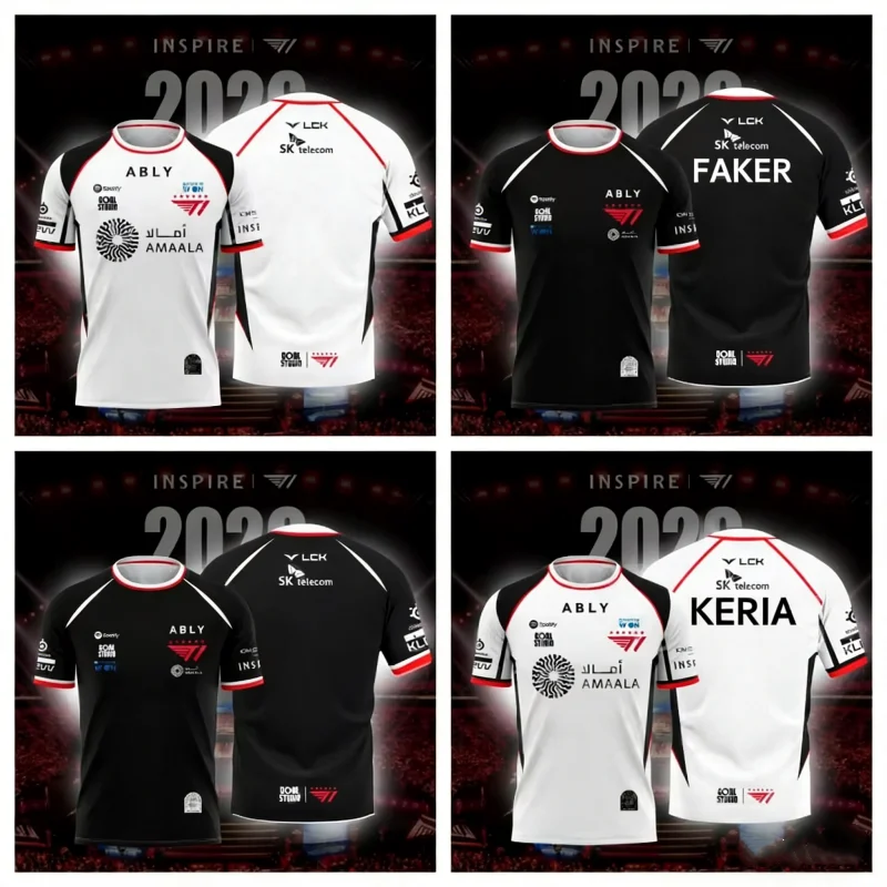 Esports Gaming Gear - 2026 新しい T1 ESPORTS チームジャージ FAKER