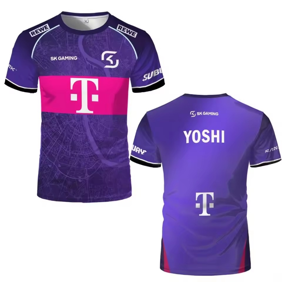 Esports Gaming Training - 2026 SK ゲーミング E スポーツチームジャージ Tシャツ男性用ゲーム愛好家向け通気性アウトドアスポーツウェア競技トレーニングトップス