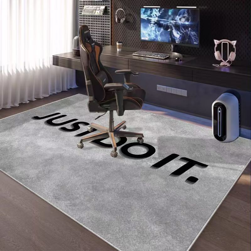 Esports Gaming Room - VIKAMA ゲーミングラグ ゲームルーム用 滑り止めゲーミングチェアマット Eスポーツカーペット クールルーム装飾