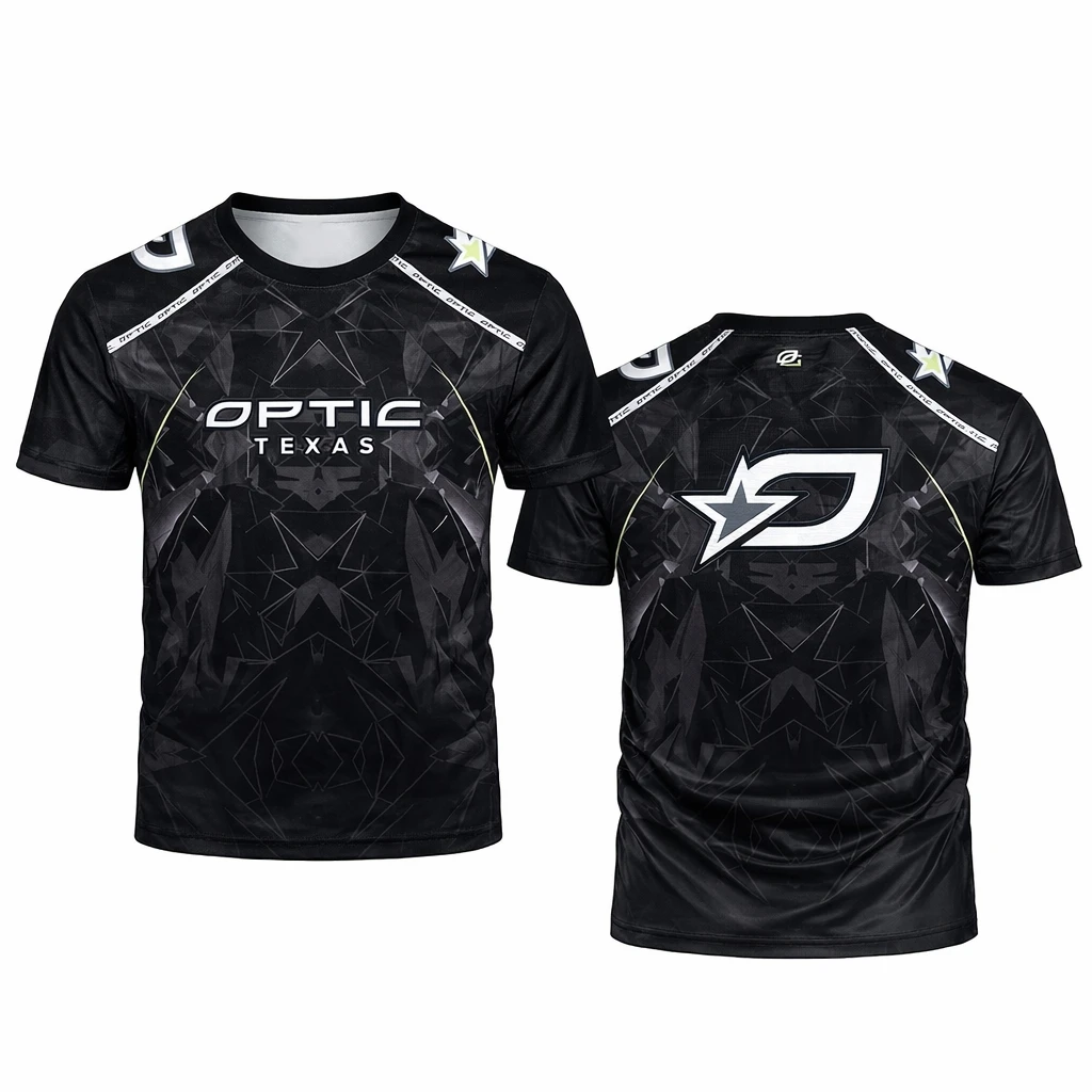 Esports Gaming Gear - オプティックテキサスeスポーツジャージ3DプリントポリエステルスポーツTシャツ男女兼用半袖ゲーミングチームTシャツラウンドネックカジュアルトップサマートップス