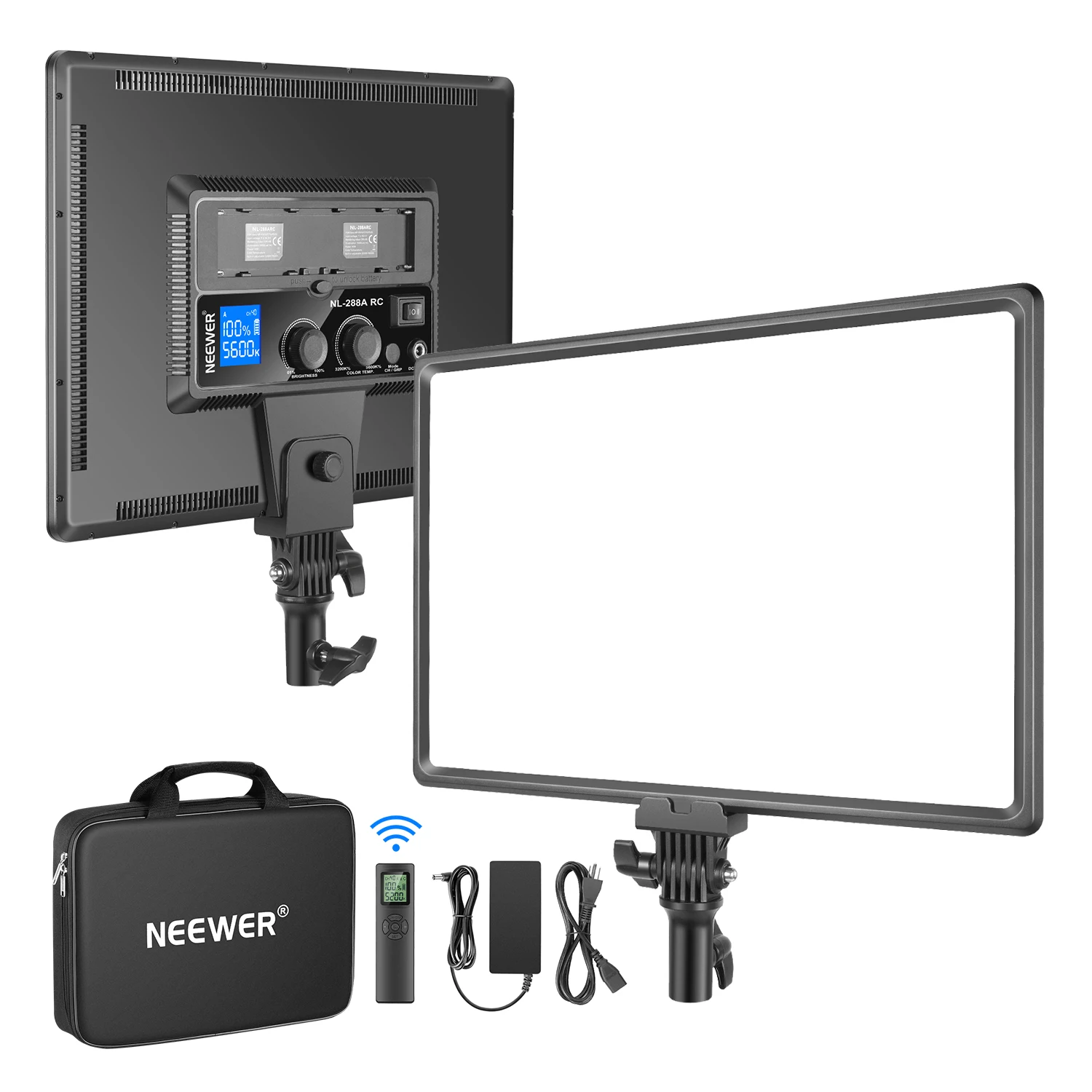 Led Light Panel Stream - Neewer NL288大型LEDビデオライトパネル、45W二色調光LEDライト、YouTubeゲーム動画ライブストリーム写真撮影用