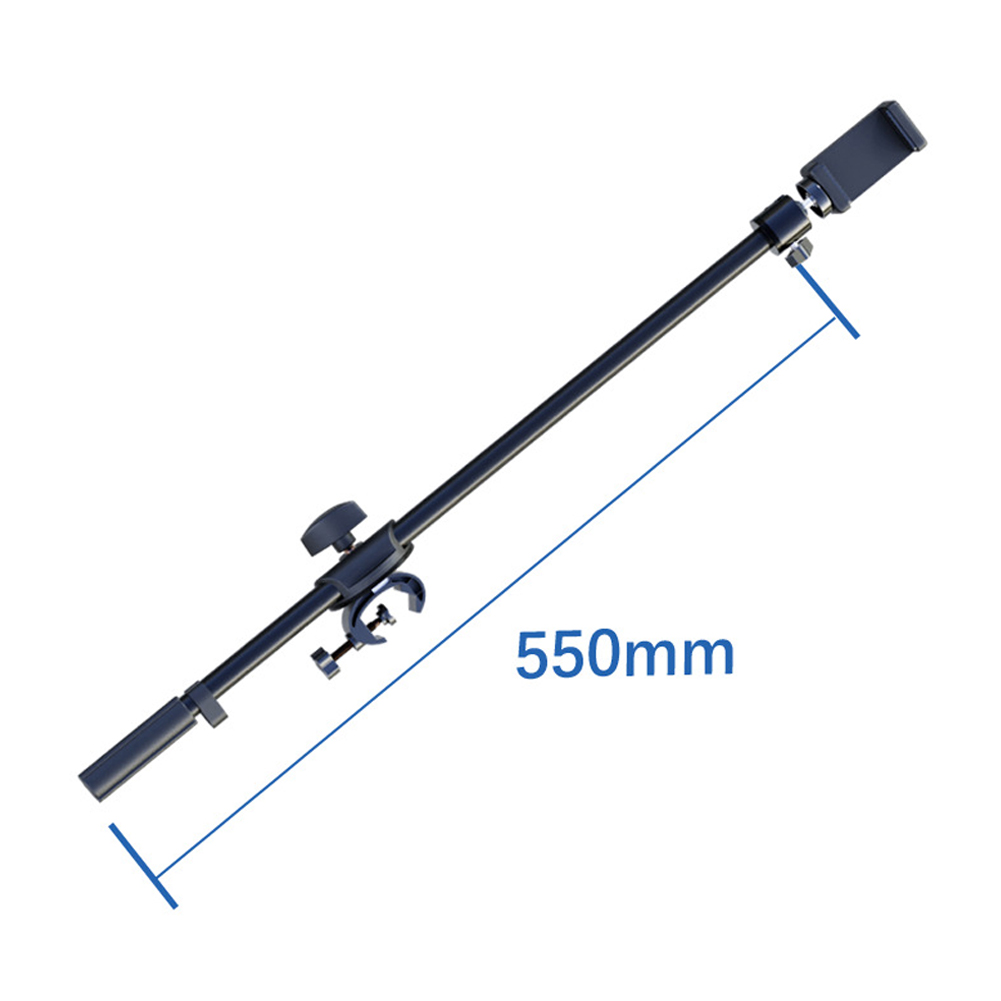 Microphone Arm Boom - 回転マイクスタンド,3/8ネジ付きアーム,電話ホルダー,延長55cm
