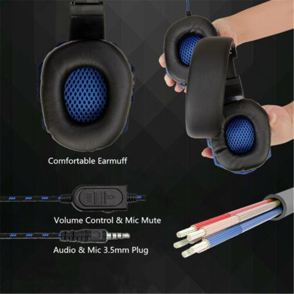 調整可能なマイク付き有線ゲーミングヘッドセット,ゲーマーヘッ - Esports Gaming Headphones のレビューと価格