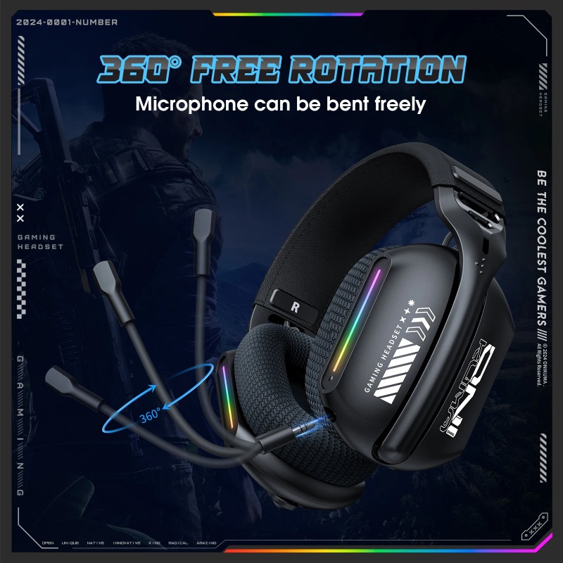 ONIKUMA GT808 ワイヤレスゲーミングヘッドセット - Esports Gaming Headphones のレビューと価格