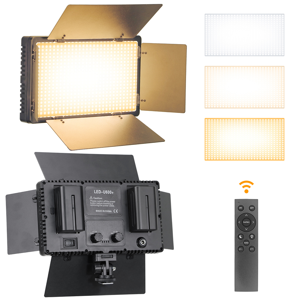 U800-LEDスタジオライトキット,600,カメラ,写真, - Led Light Panel Stream のレビューと価格