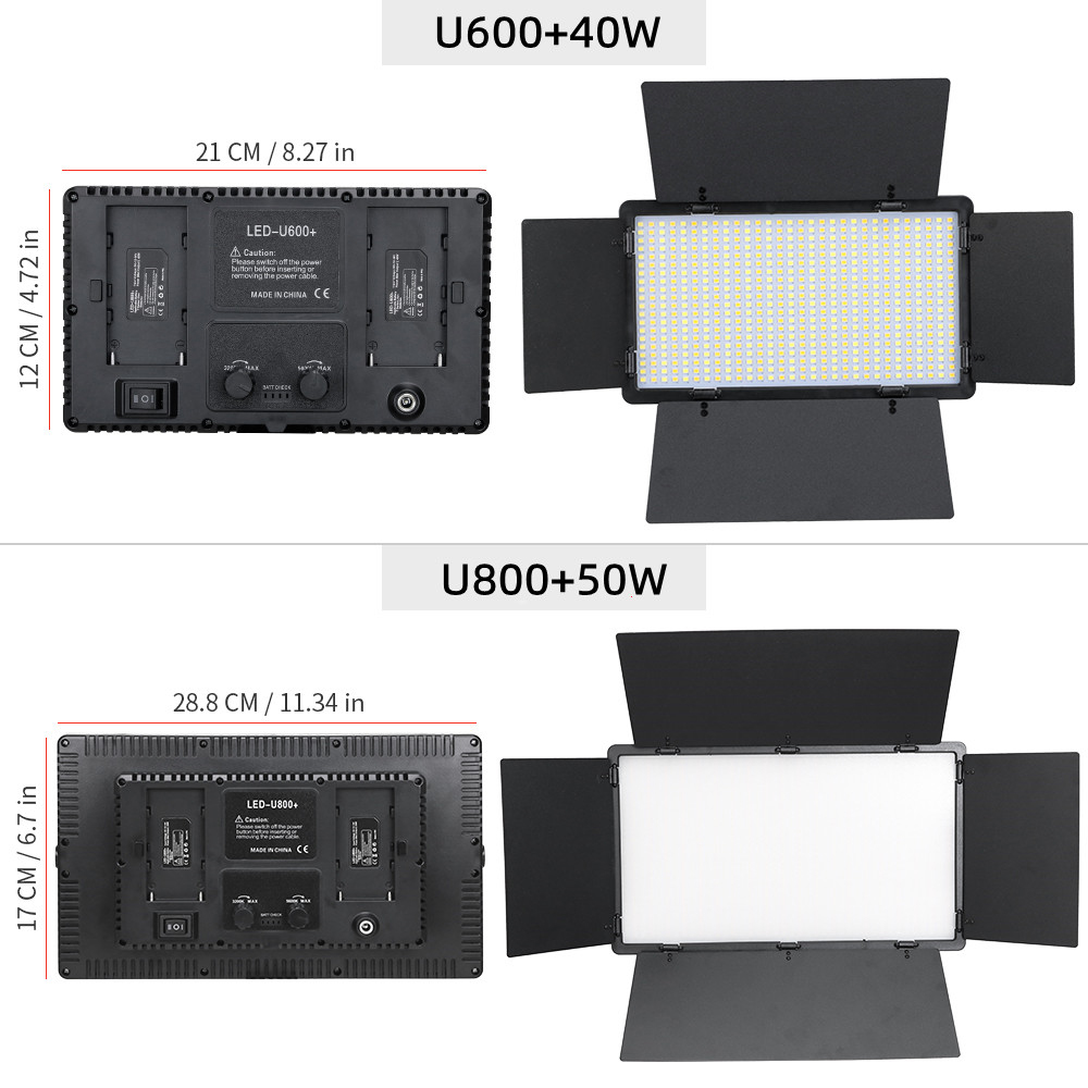 U800-LEDスタジオライトキット,600,カメラ,写真, - Led Light Panel Stream のレビューと価格
