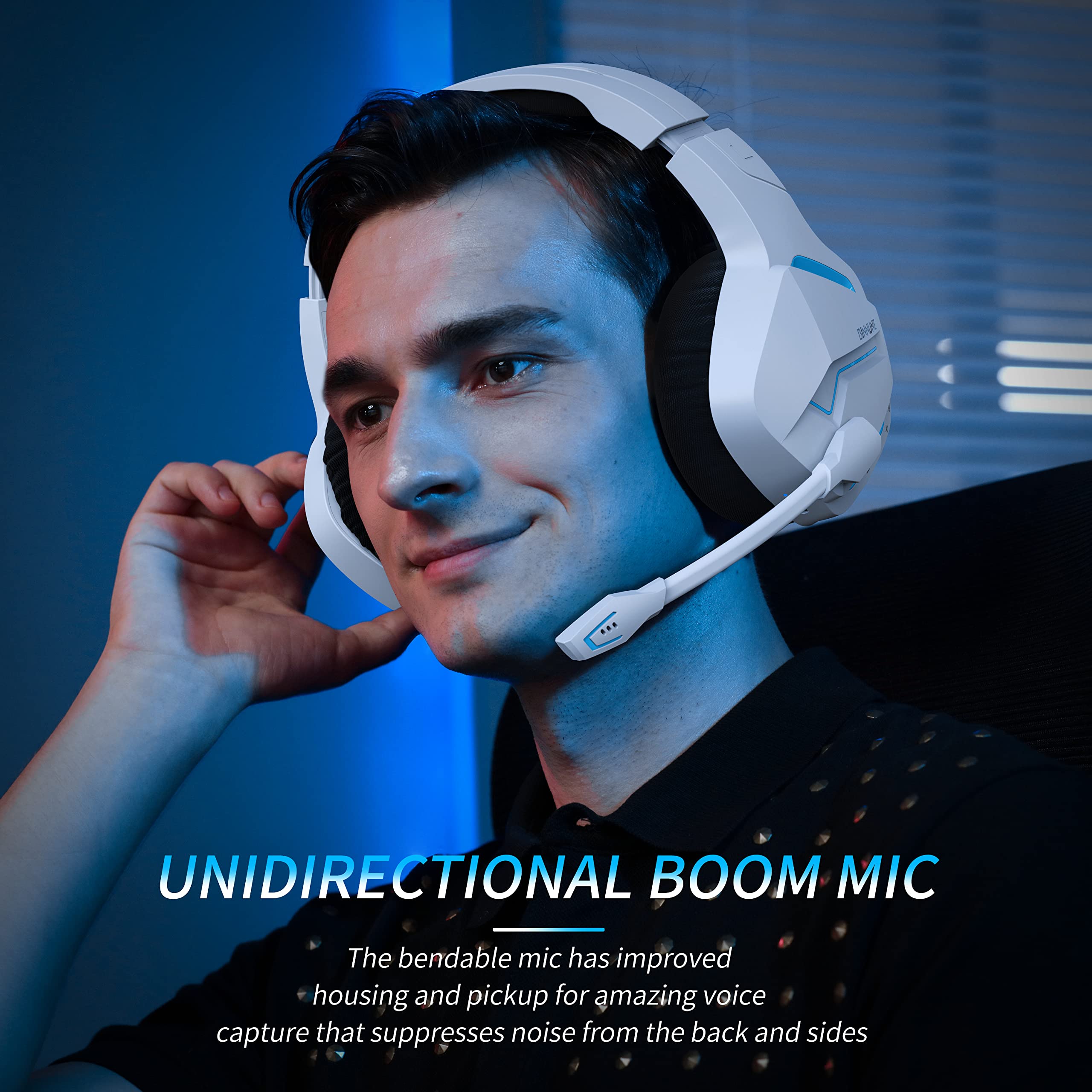 Binnune-ノイズ抑制マイク付きワイヤレスゲーミングヘッ - Esports Gaming Headphones のレビューと価格