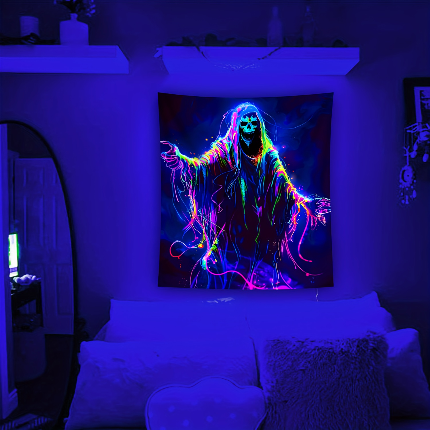 VIKAMA ハロウィン サイバーパンク ネオン スカル タ - Esports Gaming Room のレビューと価格