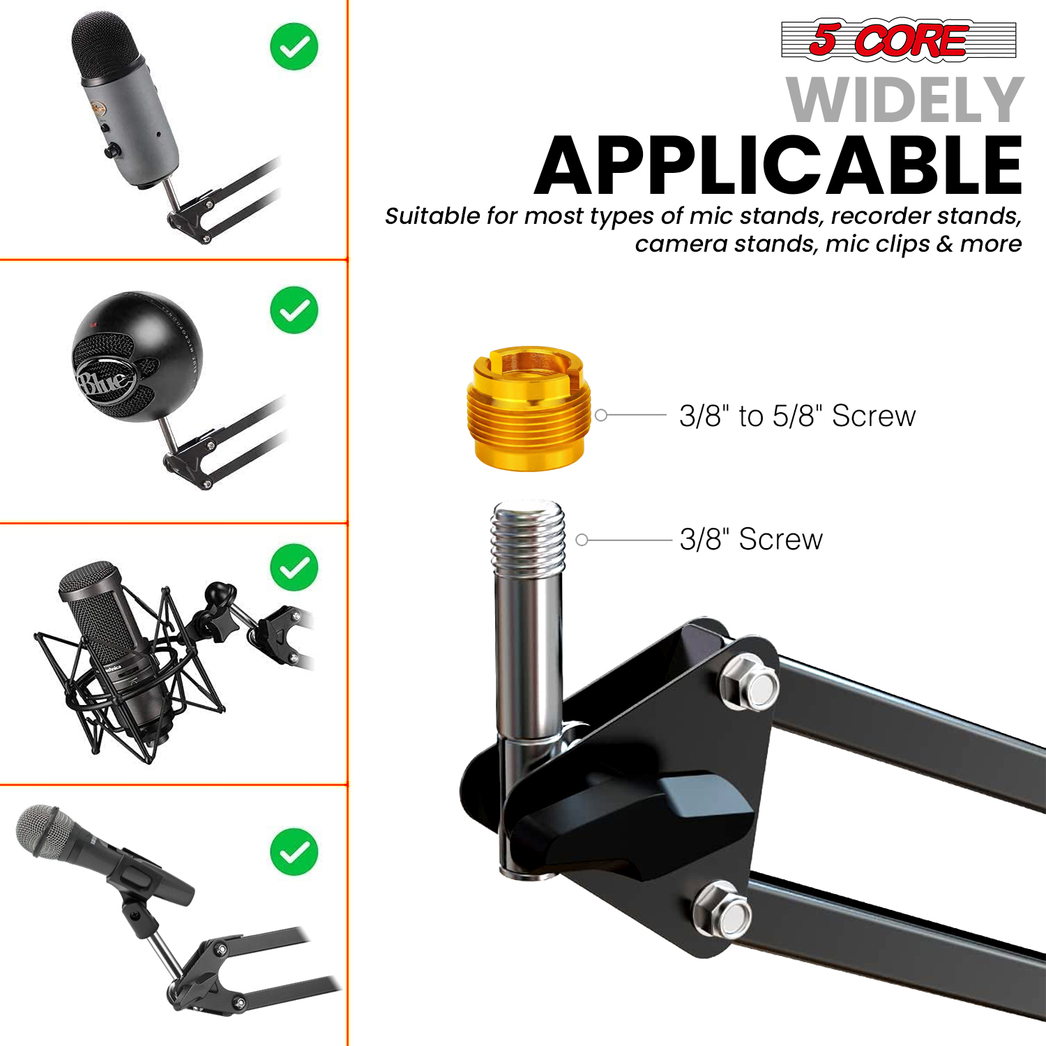 5コアマイクスタンド サスペンションデスク シザーブームアー - Microphone Arm Boom のレビューと価格