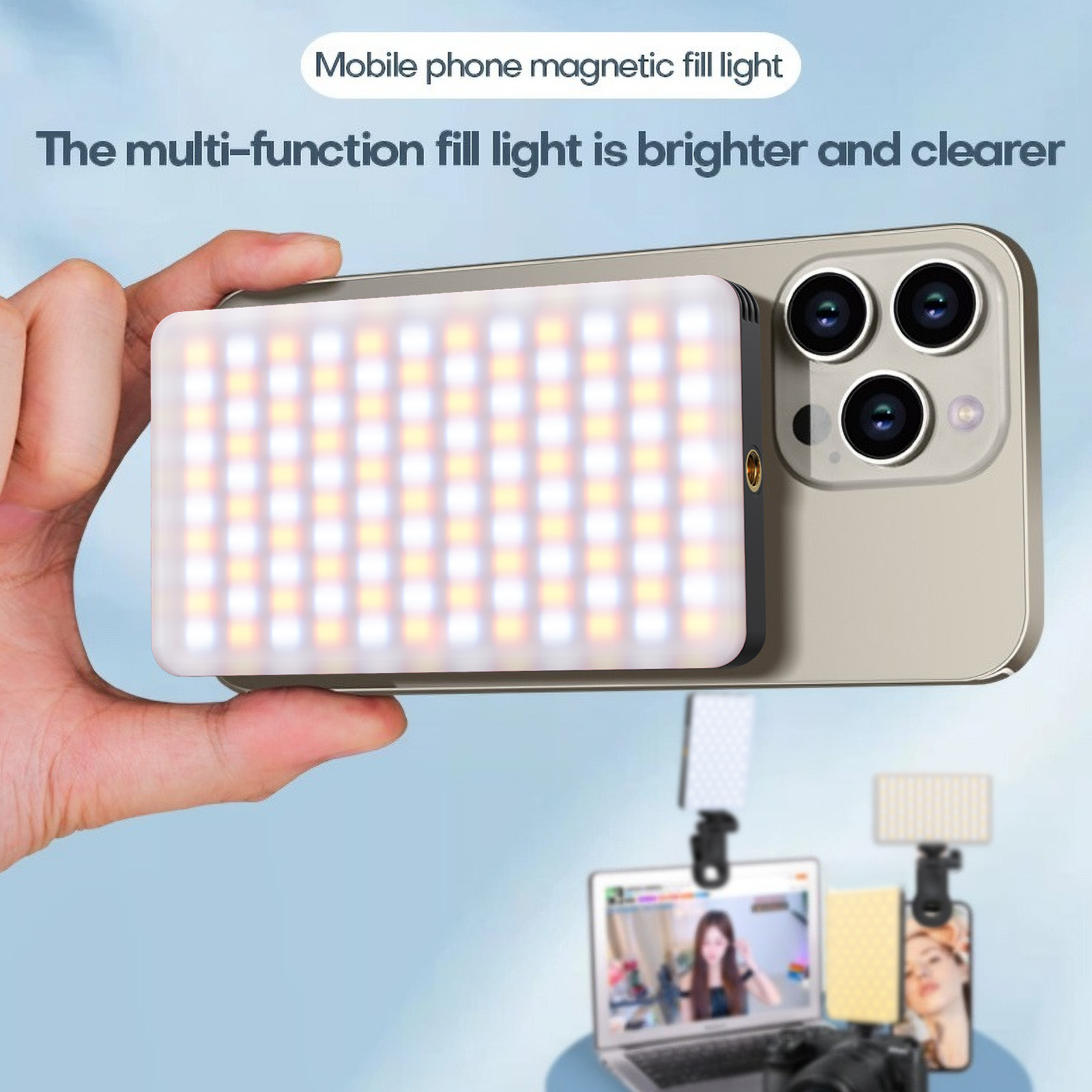 マグネット式スマホ用フィルライト デュアルLEDパネル 12 - Led Light Panel Stream のレビューと価格