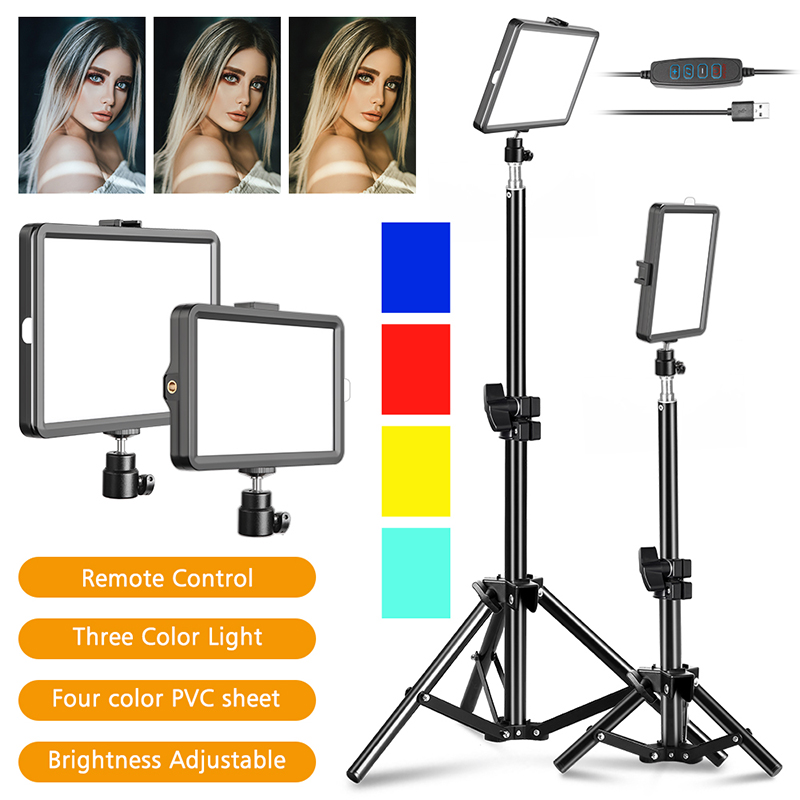 写真撮影用のLED自撮り写真ライト,三脚スタンド付きの3色ラ - Led Light Panel Stream のレビューと価格