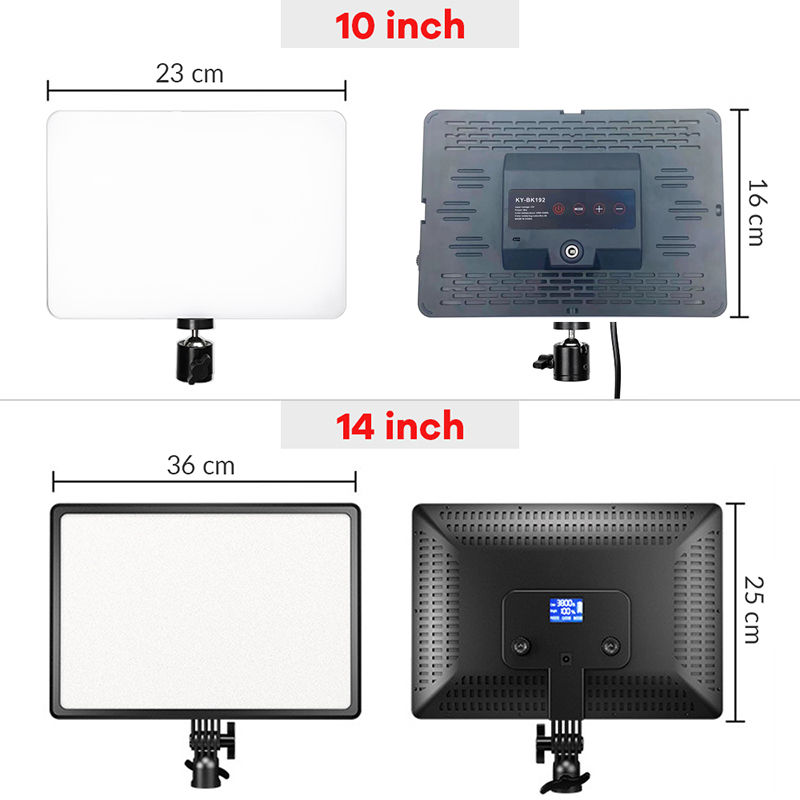 14 インチ 10 インチ LED ビデオライトパネル EU - Led Light Panel Stream のレビューと価格