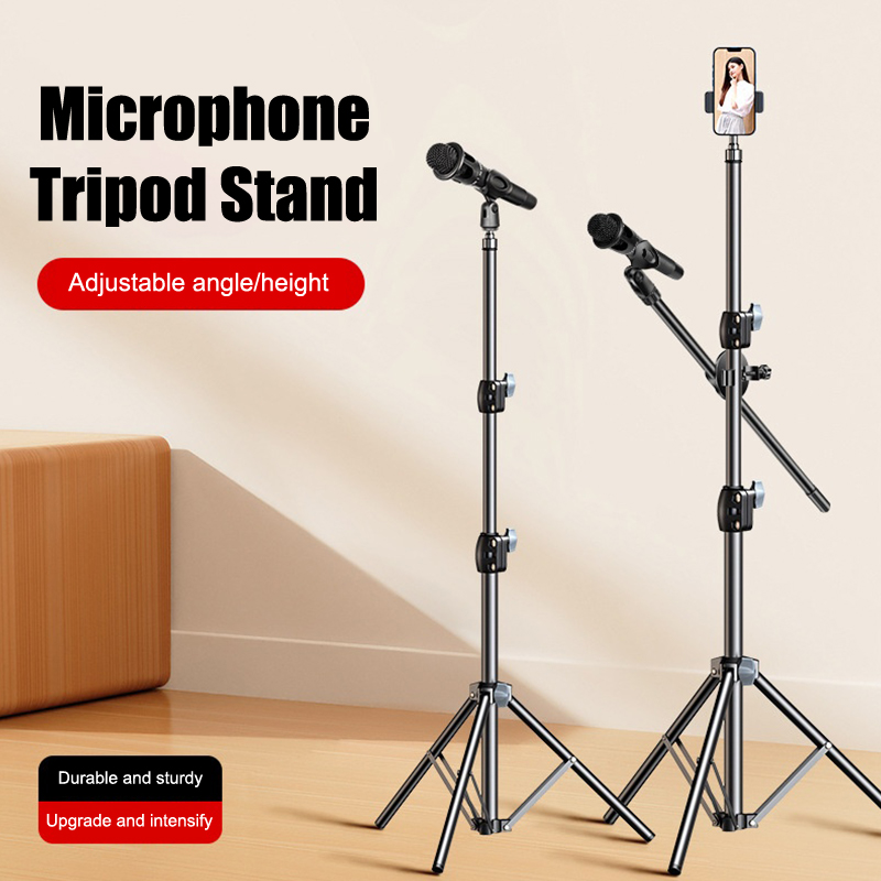 マイクブーム三脚スタンド 1.7 2.1M マイク三脚ブラケ - Microphone Arm Boom のレビューと価格