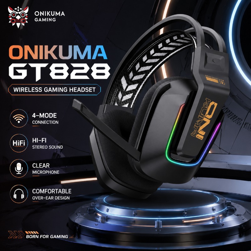 ONIKUMA GT828 ゲーミングヘッドセット 4 モー - Esports Gaming Gear のレビューと価格