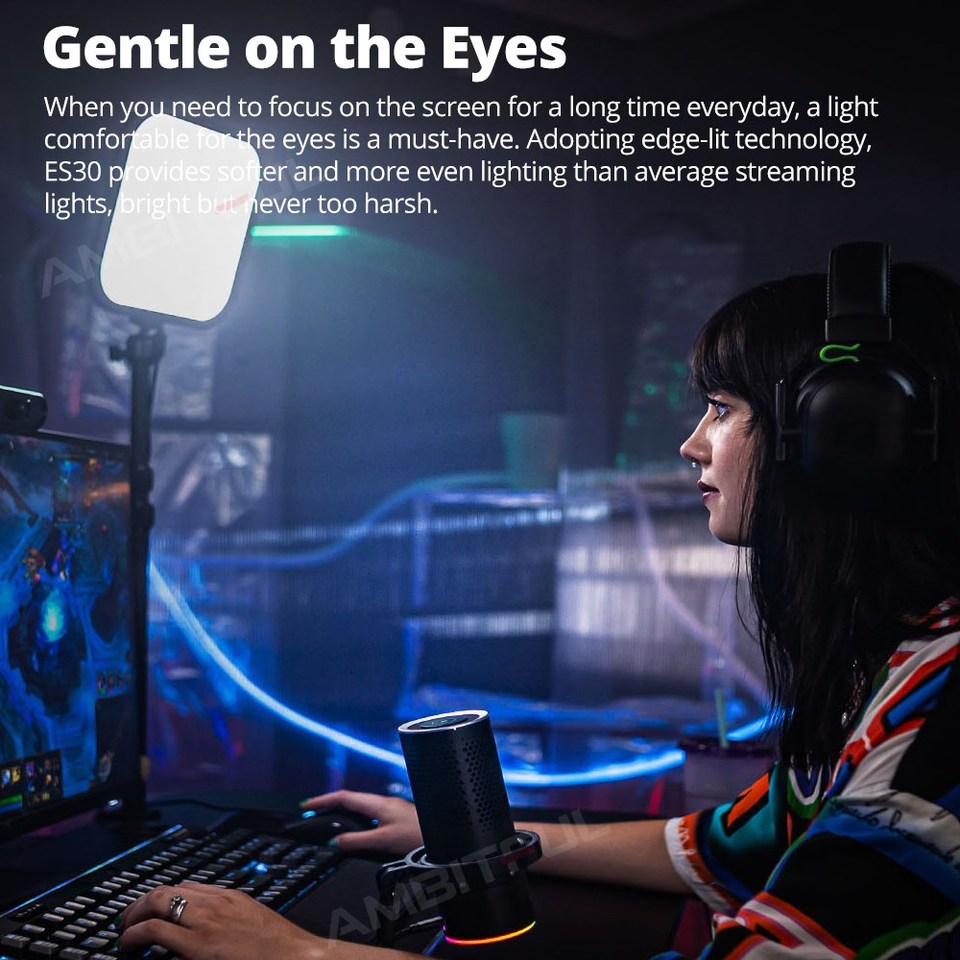 ゴドックス LED ゲーミングライト ES30 Eスポーツ  - Esports Gaming Photo のレビューと価格