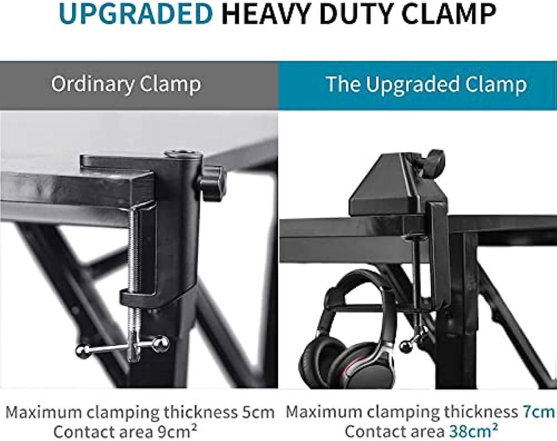 頑丈な金属製取り付けテーブルクランプ、シザーアームスタンドホ - Microphone Arm Boom のレビューと価格